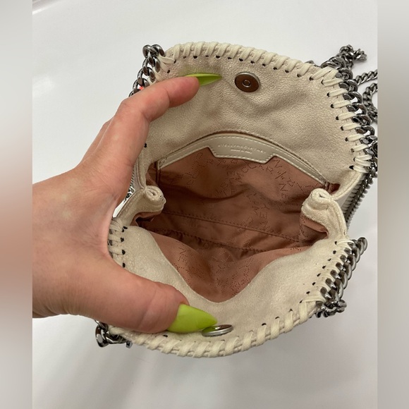 STELLA MCCARTNEY Tiny Quilted Eco Shaggy Deer Tote Bag - Picture 11 of 15